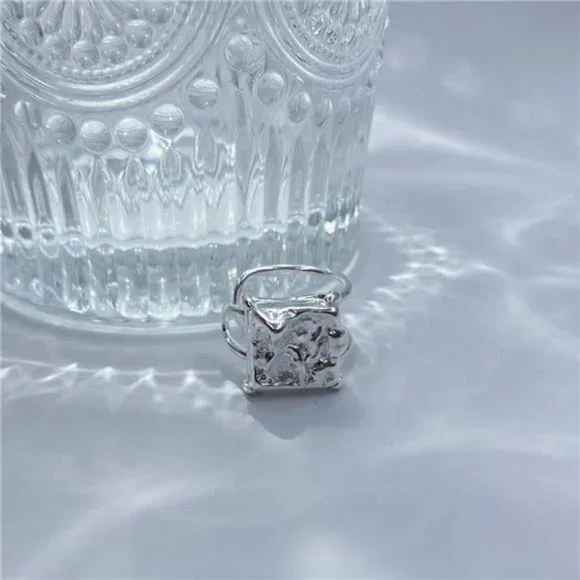 Hammered 925 Sterling Silver Handmade Rings Statement Gemstone - Picture 3 of 7